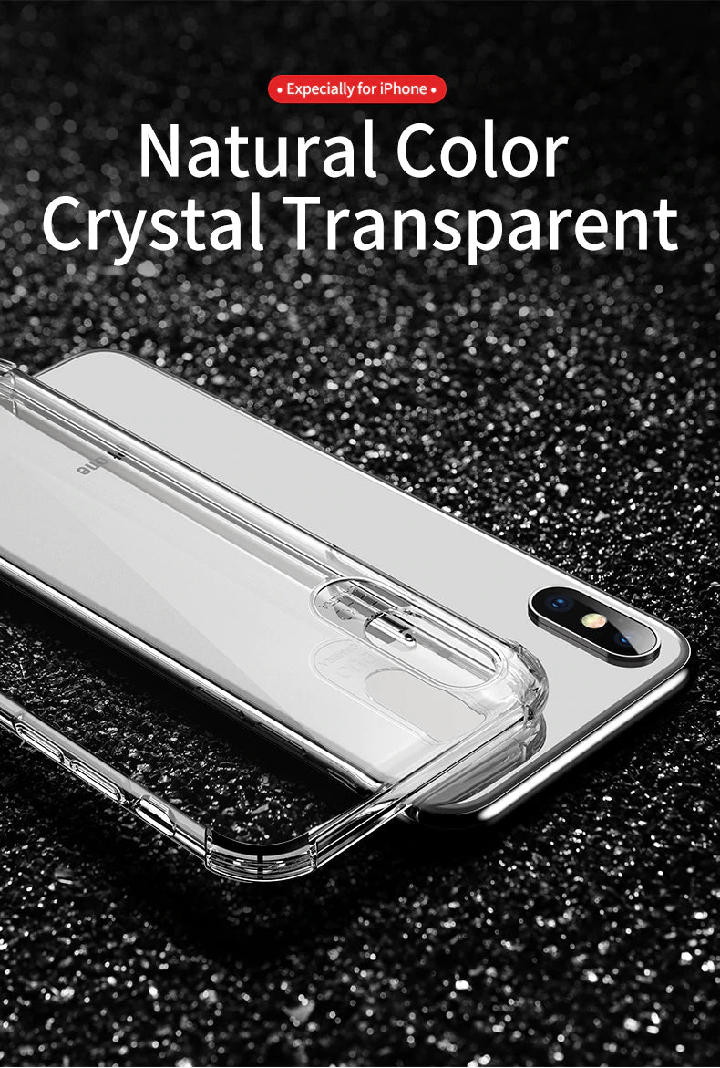 Shock Proof Airbag Case For iPhone Soft TPU Protective Back Cover Transparent Phone Case for iPhone X XS XR X 8 7 6 6s