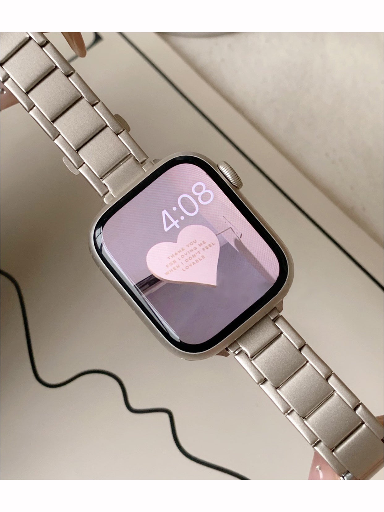 Slim Chunky Stainless Steel Band for Apple Watch Ultra 49mm 8 7 6 5 4 3 SE Luxury Wrist Strap