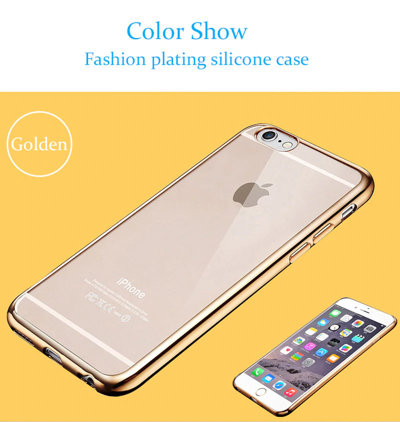 Slim Transparent Glossy Bumper Case For iPhone X 6 6s 7 8 Plus Case Scratch Resistant Silicon TPU Back Panel for Apple iPhone x 8 7 6s 6