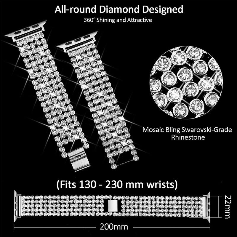 Stainless Steel Hex Watch Band Bracelet for Apple Watch 8 Ultra 49mm 7 6 5 4 3 Wristband