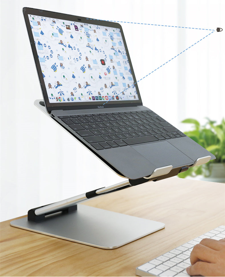 Telescopic Height Adjustable Aluminum Laptop Stand For MacBook Pro Erg –