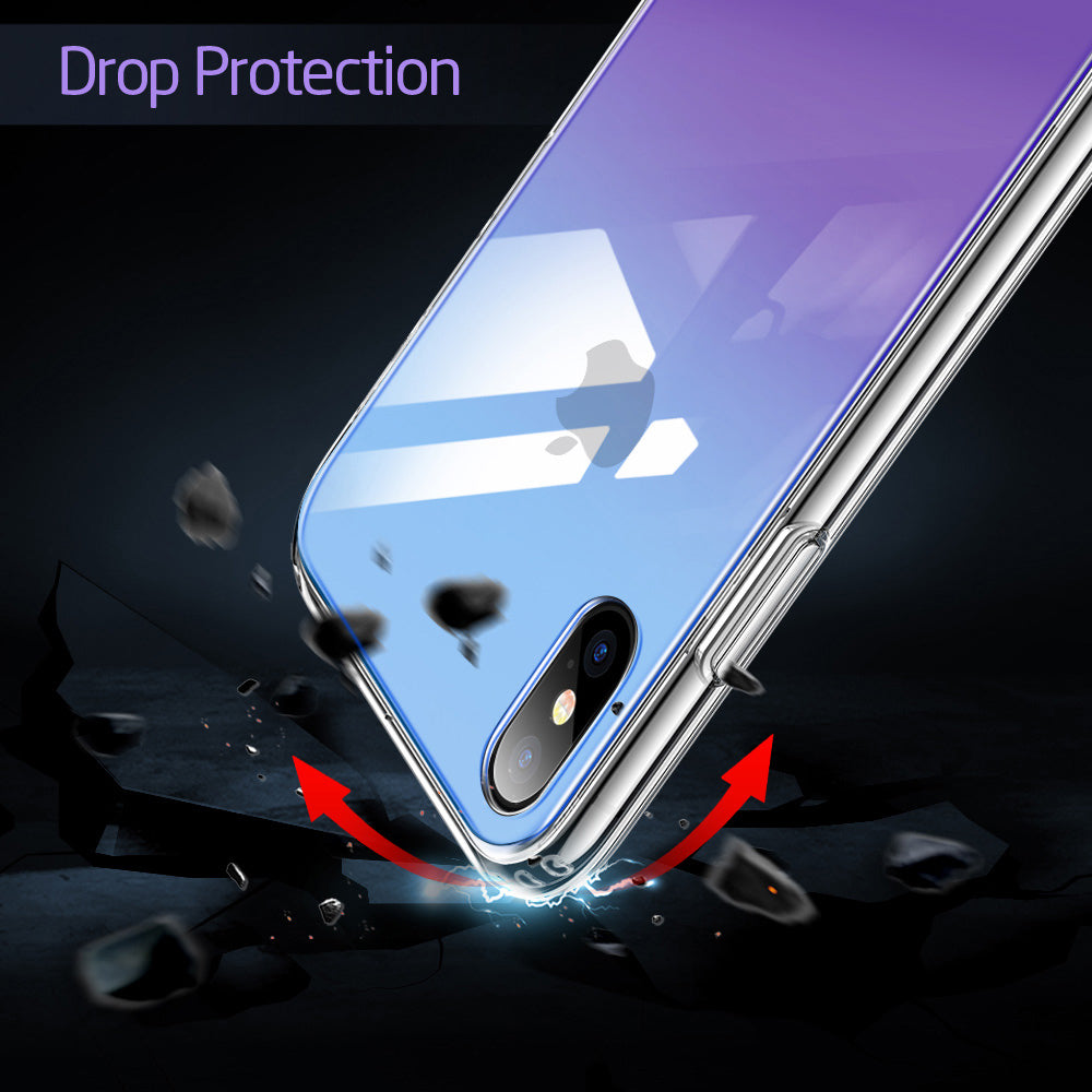 Tempered Glass Case & Frame For iPhone XR XS XS Max Protective Glass Cover + Frame For Apple iPhone XR XS XS Max Glossy Mirrored Case