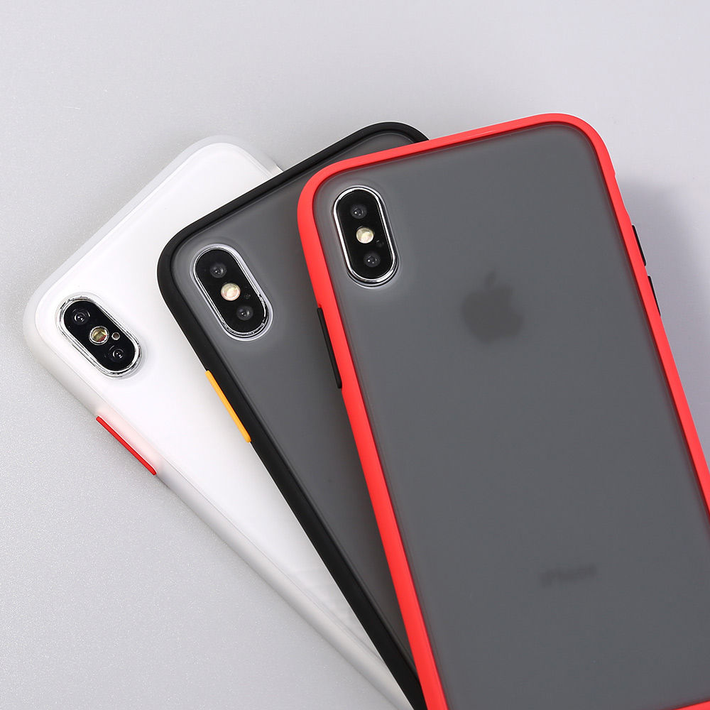 Transparent Matte Anti-Knock Protective Armor Phone Case For iPhone XR XS Max 11 X XS 7 8 6 6S Plus Shock-Proof Fitted Case Hard Case For iPhone