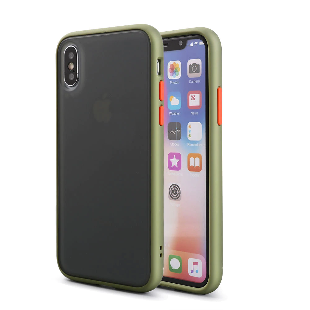 Transparent Matte Anti-Knock Protective Armor Phone Case For iPhone XR XS Max 11 X XS 7 8 6 6S Plus Shock-Proof Fitted Case Hard Case For iPhone