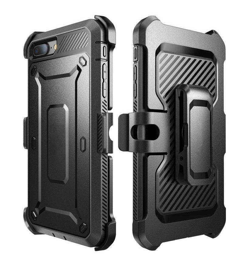 Ultra Rugged Heavy Duty Full-Body Armor Casing For iPhone 7 Plus Protective Cover With Holster Clip And Built-in Screen Protector