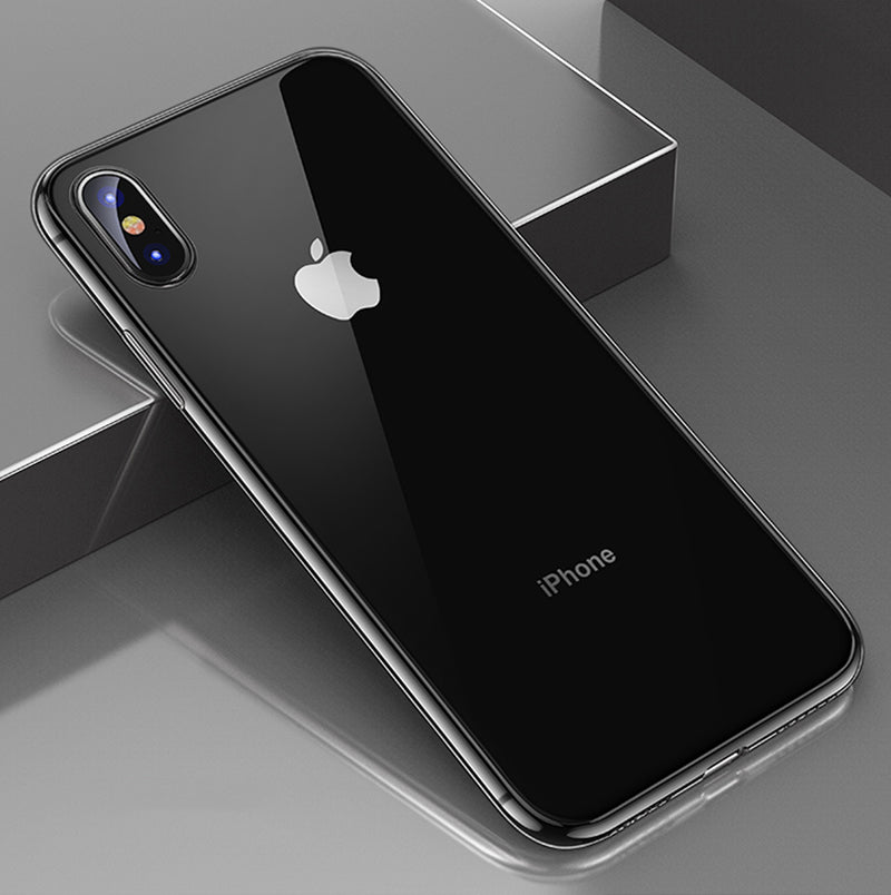 Ultra Slim Transparent Nano Plated Bumper Case For iPhone X XS Max XR Case For iPhone X 7 6 8 Plus Multiple Colors TPU Back Cover Bumper Case
