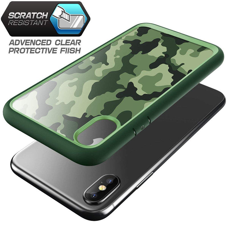 Urban Fashion Hybrid Camo Case For iPhone X XS Case Stylish Camouflage Print Phone Case TPU Bumper and Protective Back Cover For iPhone X XS