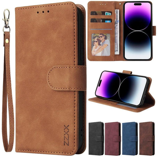 iPhone Wallet Case with Card Holder Leather Zipper Designer Magnetic  Closure Wrist Strap Shockproof 15 Pro Max 14 13 12 11 XS X 8 Plus 7 6S