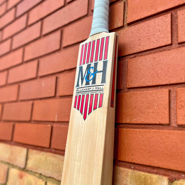 Win a very special: Original Red PRO Cricket Bat – Millichamp and Hall