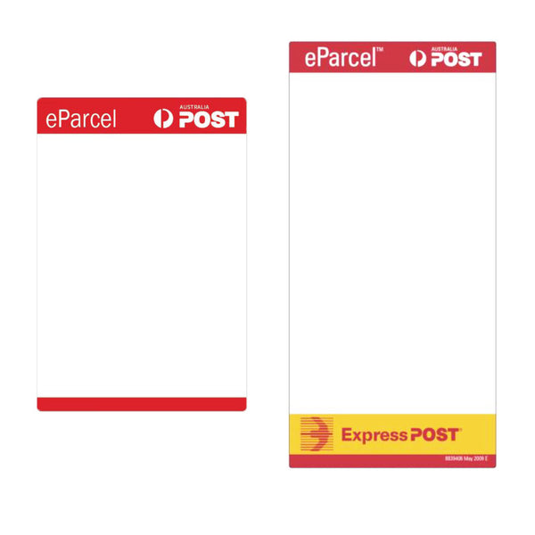 preprinted express post and eParcel parcel post labels
