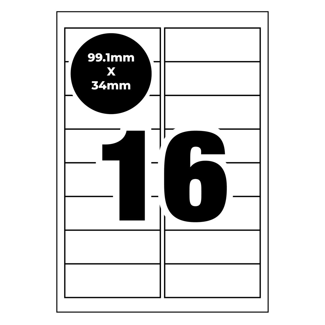 A22 Self Adhesive Address Labels [Compatible with Avery Word Templates] for  Laser Inkjet Printers Mailing Sticker [22 Per Page] Throughout Word Label Template 16 Per Sheet A4