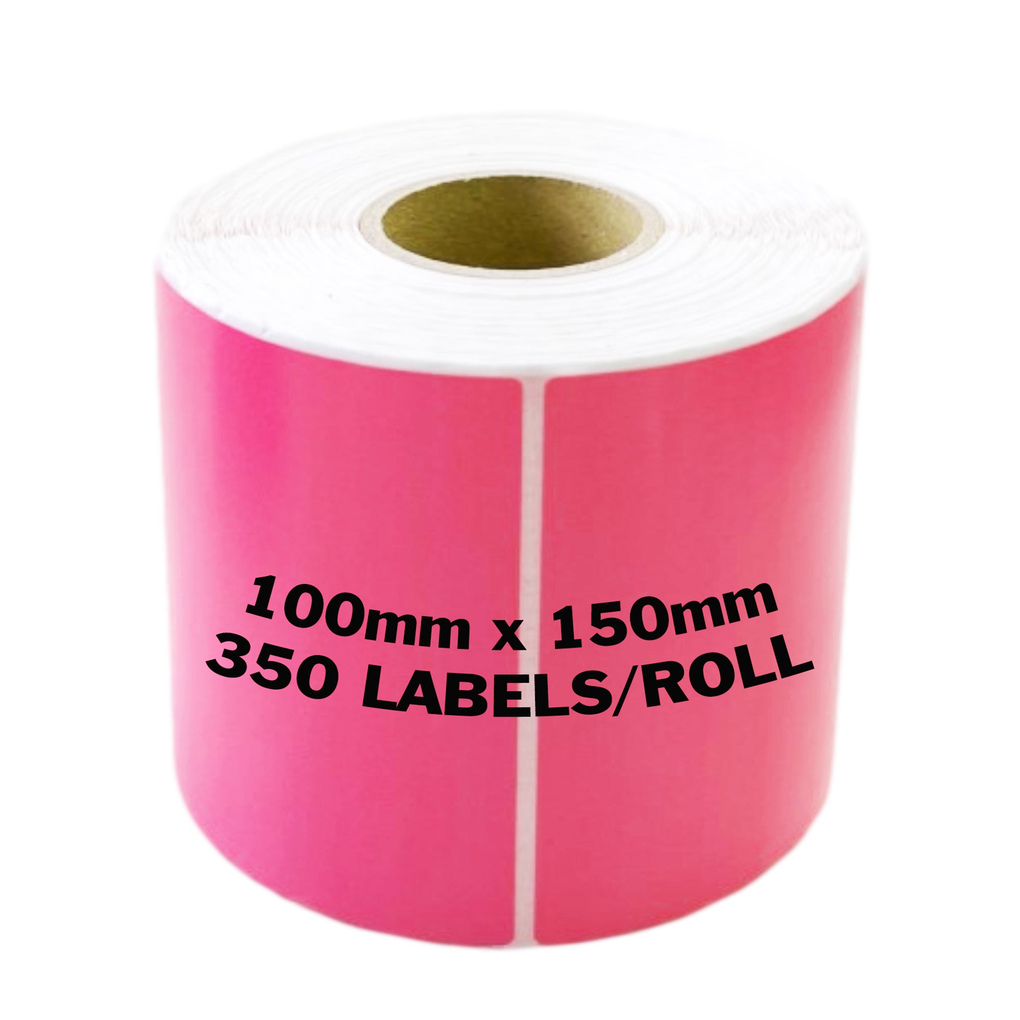 Zebra And All Direct Thermal Printer Compatible Pink Labels 100mm X 150m Awesome Pack 1567