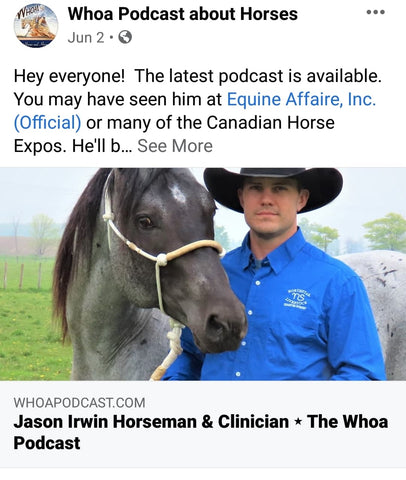 Whoa Podcast with Jason Irwin horse trainer colt starter