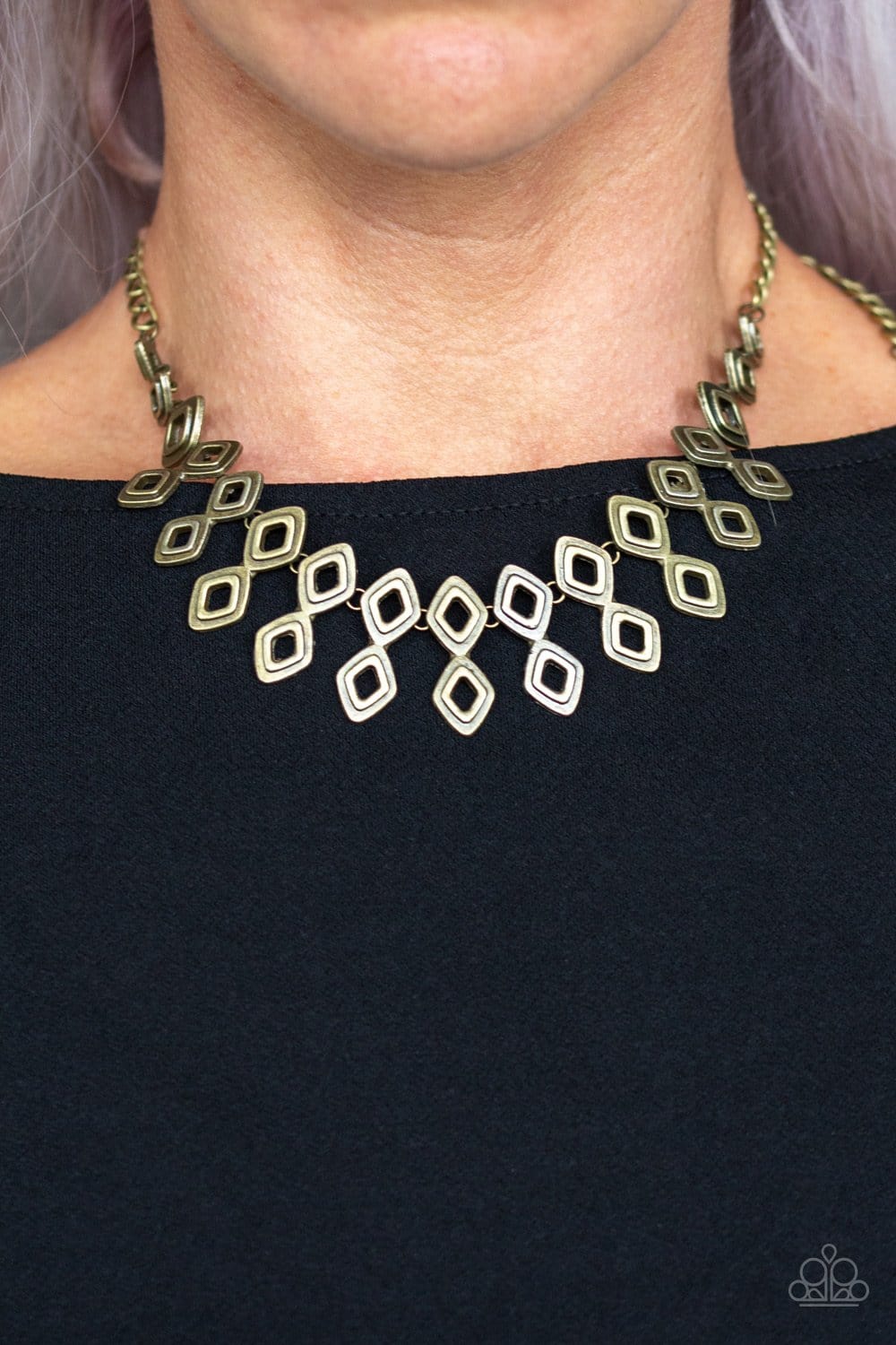 brass necklace paparazzi