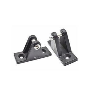 Marine City 2 Pcs Black Nylon Bimini Top Deck Hinges - Marine City Hardware