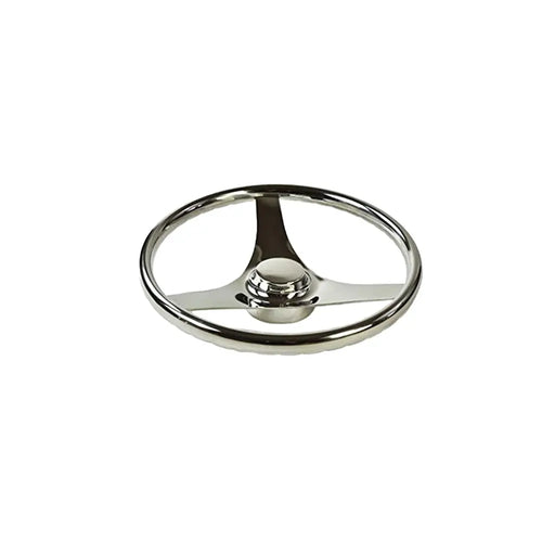 Marine City 3 Spoke Marine Grade Stainless-Steel 13-1/2 inches Steering Wheel for Boat Yacht