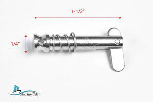 Marine City 316 Stainless Steel Quick Release Pins for Bimini Top (1pcs) - Marine City Hardware