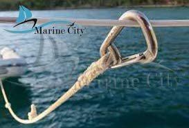 Marine City 316 Marine Grade Stainless Steel Carabiner Spring Snap Hook Boat (B:3 inches)