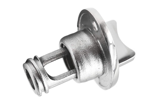 Marine City 316 Stainless-Steel Oval Drain Plug-Fits 1'' Hole, Thread for 3/4''