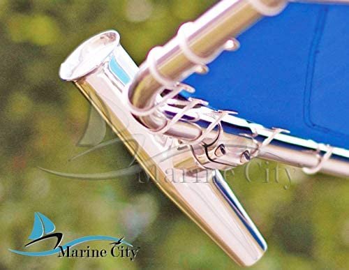 Marine City Great Heavy-Duty Strong Clamp-On Fishing Rod Holder for 7/8 and 1 Rails