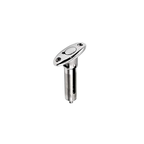 Marine City 316 Stainless Steel Marine Flag Staff Adjustable Stanchion Socket for Boat Yacht (cooperate with 1" Tube)