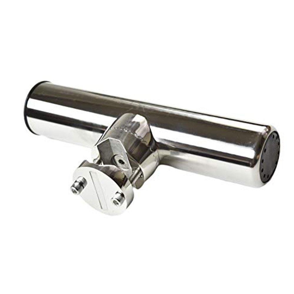 Stainless Steel Clamp On Rod Holder with White End – Marine Scene