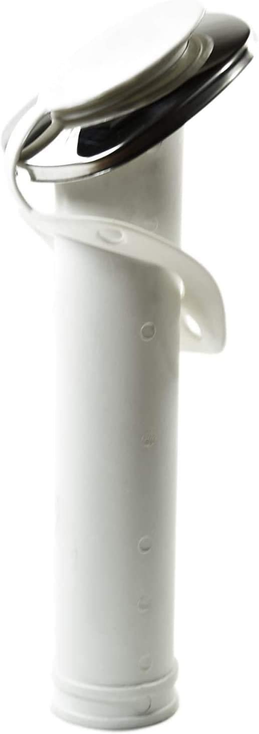 Flush Mount Rod holder 30 White Nylon U.V. Stabilized with Cap Cover –  Marine City Hardware