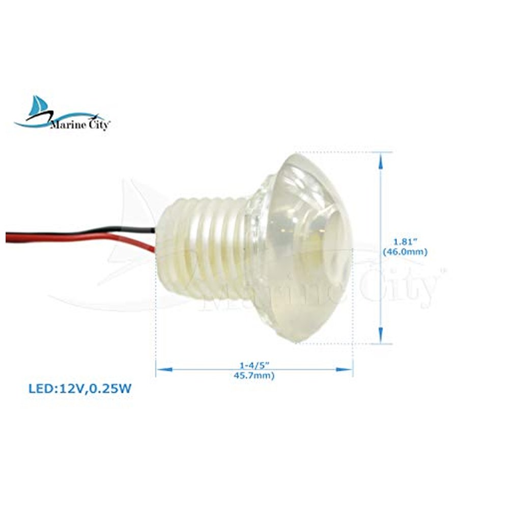 Marine City Underwater White LED Light for Fishing Under Water Marine Boat Yacht & Pool Lights (1 Pcs)