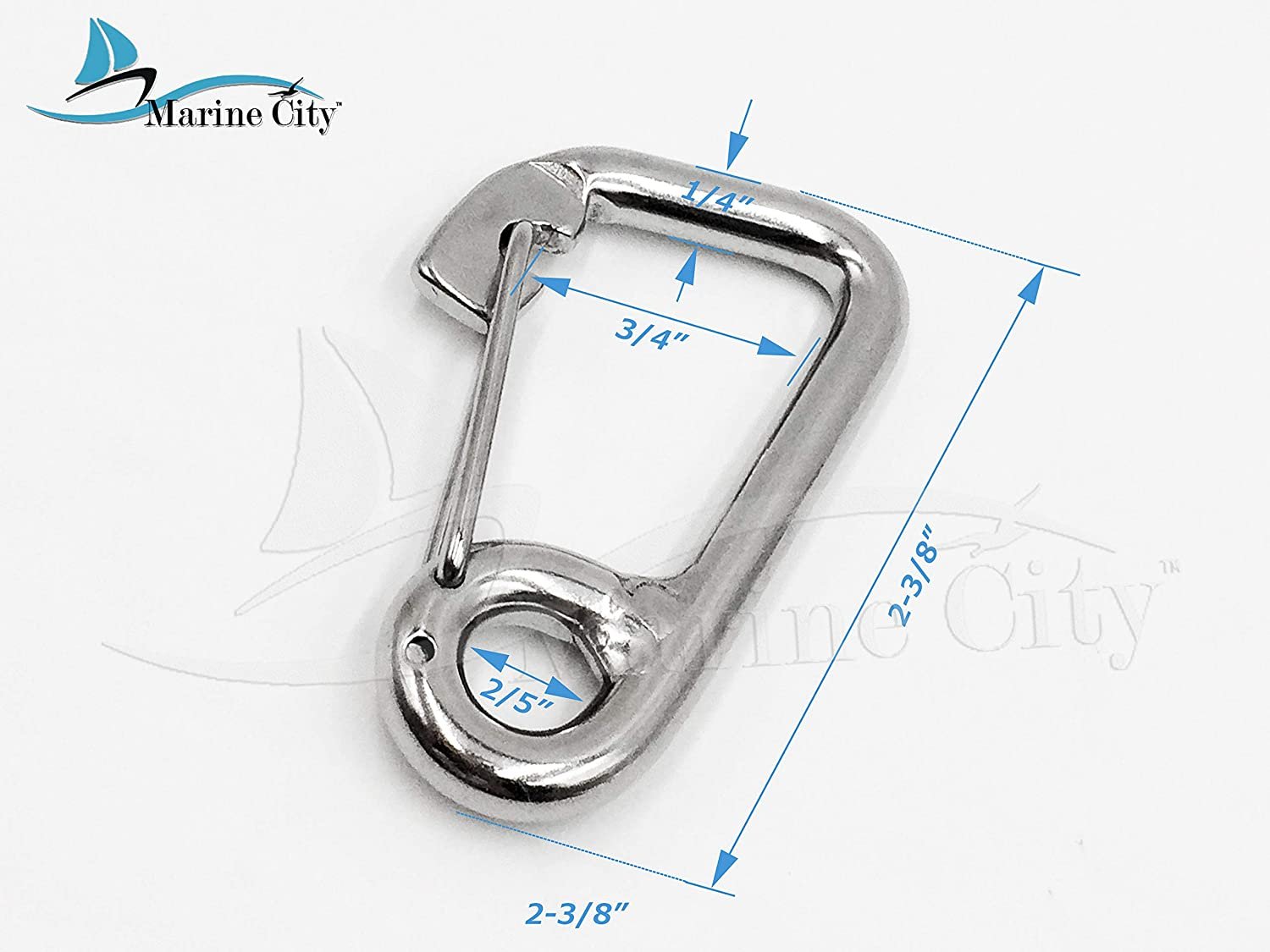 Stainless Steel Snap Hooks, Carbine Carabiner Boat Hooks