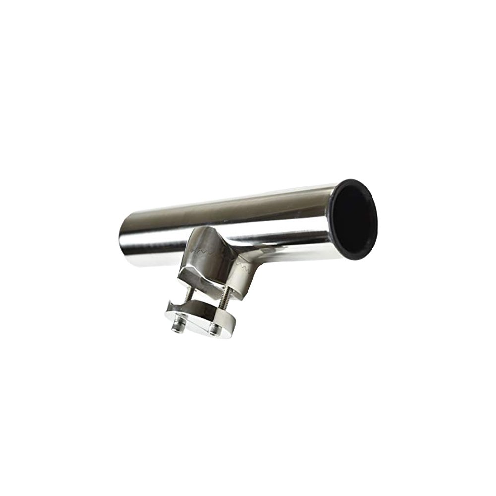 Marine City Stainless Steel Clamp-On Rod Holder Tube Adjustable for 1 inch1-1/4 inch Tube