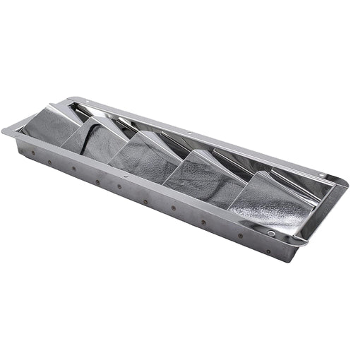 Marine City Stainless Steel Marine 5 Slots Louver Vent 12-7/8" X 4-3/8" X 1-1/2" for Boat