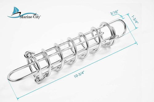 MARINE CITY Boat Anchor Dock Line Stainless-Steel Mooring Spring 10-3/4 Inches