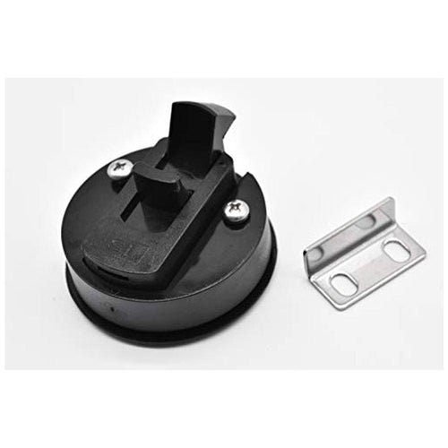 hatch closure black nylon with flush shaft 2-2/5 "