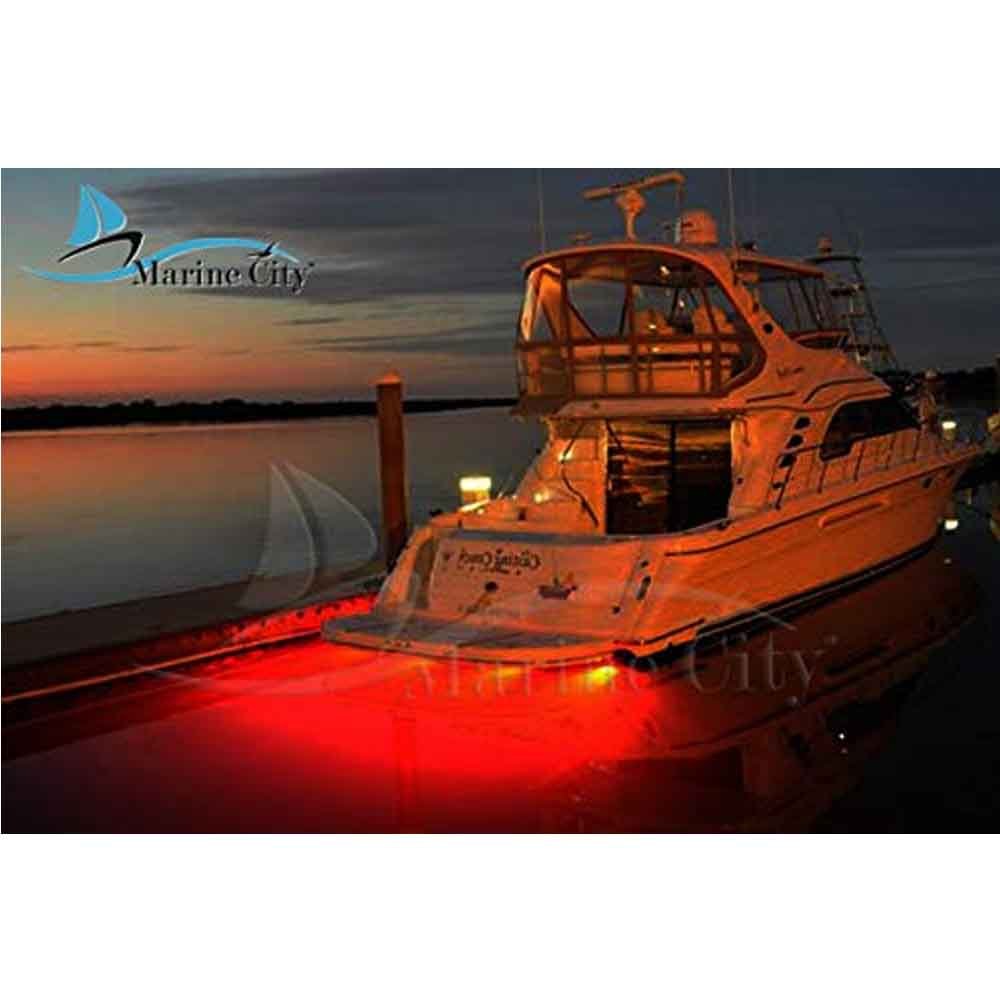 Marine City Under Water Red LED Light Waterproof Brass Drain Plug with –  Marine City Hardware