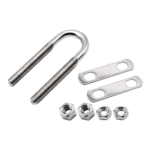 Marine City Stainless-Steel 1/2” Stock Bow Eye/U-Bolt (L: 5-1/4”)