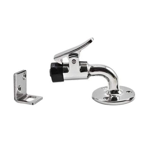 Marine City 316 Stainless Steel 90 Degree Door Stopper and Catch Set L: 3 Inches, Base: 2 Inches