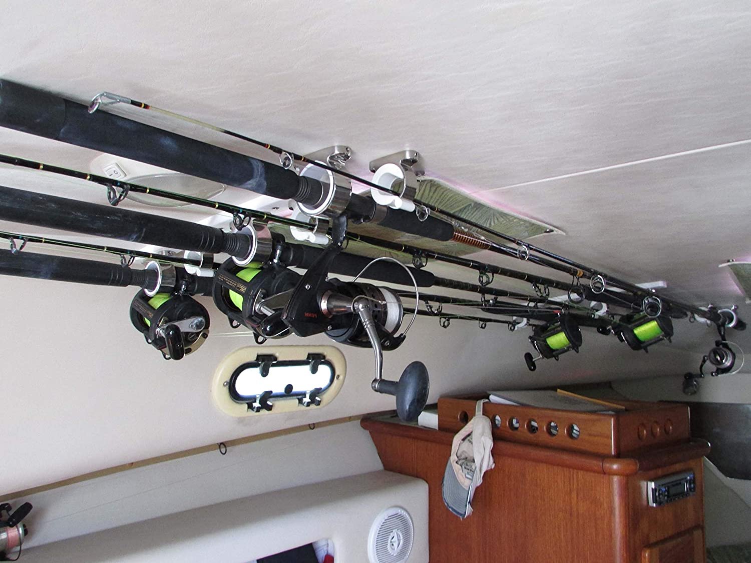 J60f Convenient Fishing Rod Storage Holder Rack Marine Boat