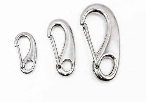 Marine City 316 Stainless Steel Egg Shaped Spring Snap Hook 2-1/2 inches