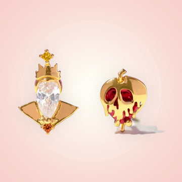Disney Villains Wicked Queen and her Poison apple earring set