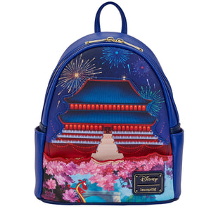NicholeMadison Loungefly Disney Mulan Castle Light Up Mini Backpack-March Preorder