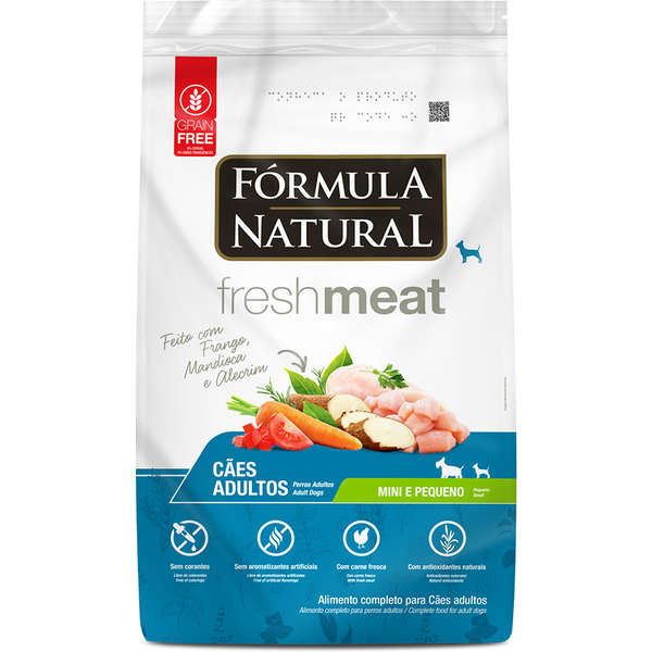 Ração Fórmula Natural Fresh Meat Cães Adultos Raças Pequenas e Mini 1kg