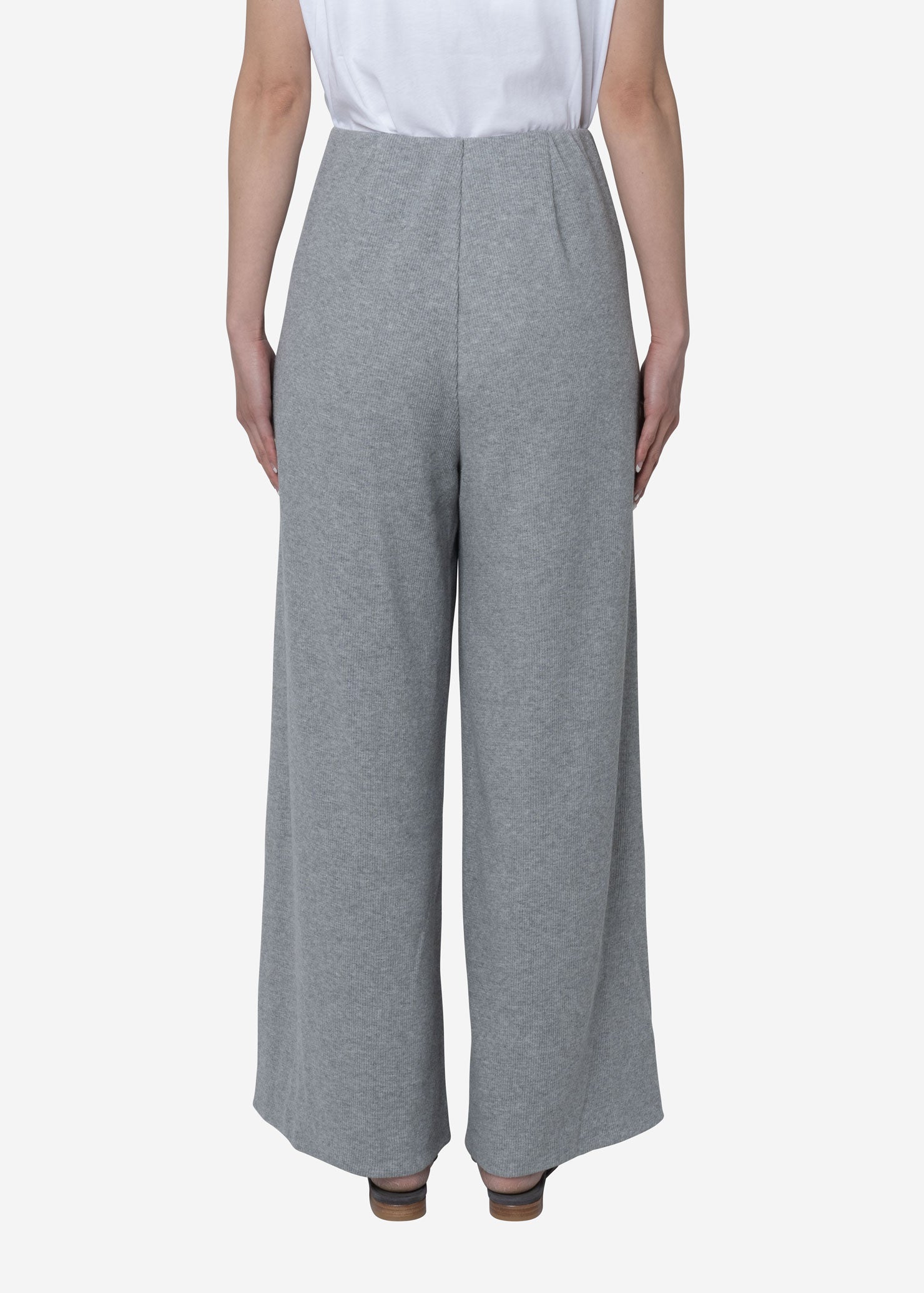 Limited Soft Cotton Rib Pants in Gray – Greed International Official ...