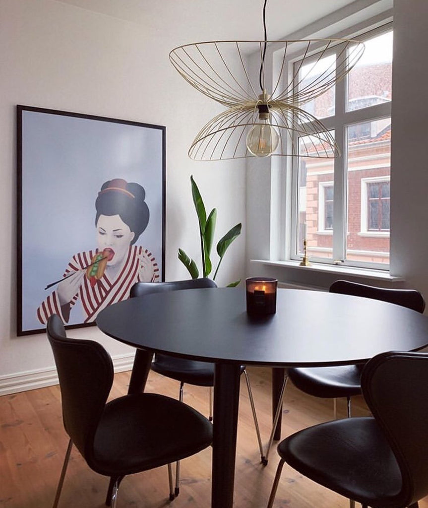 dining table, decor, posters, hungry geisha