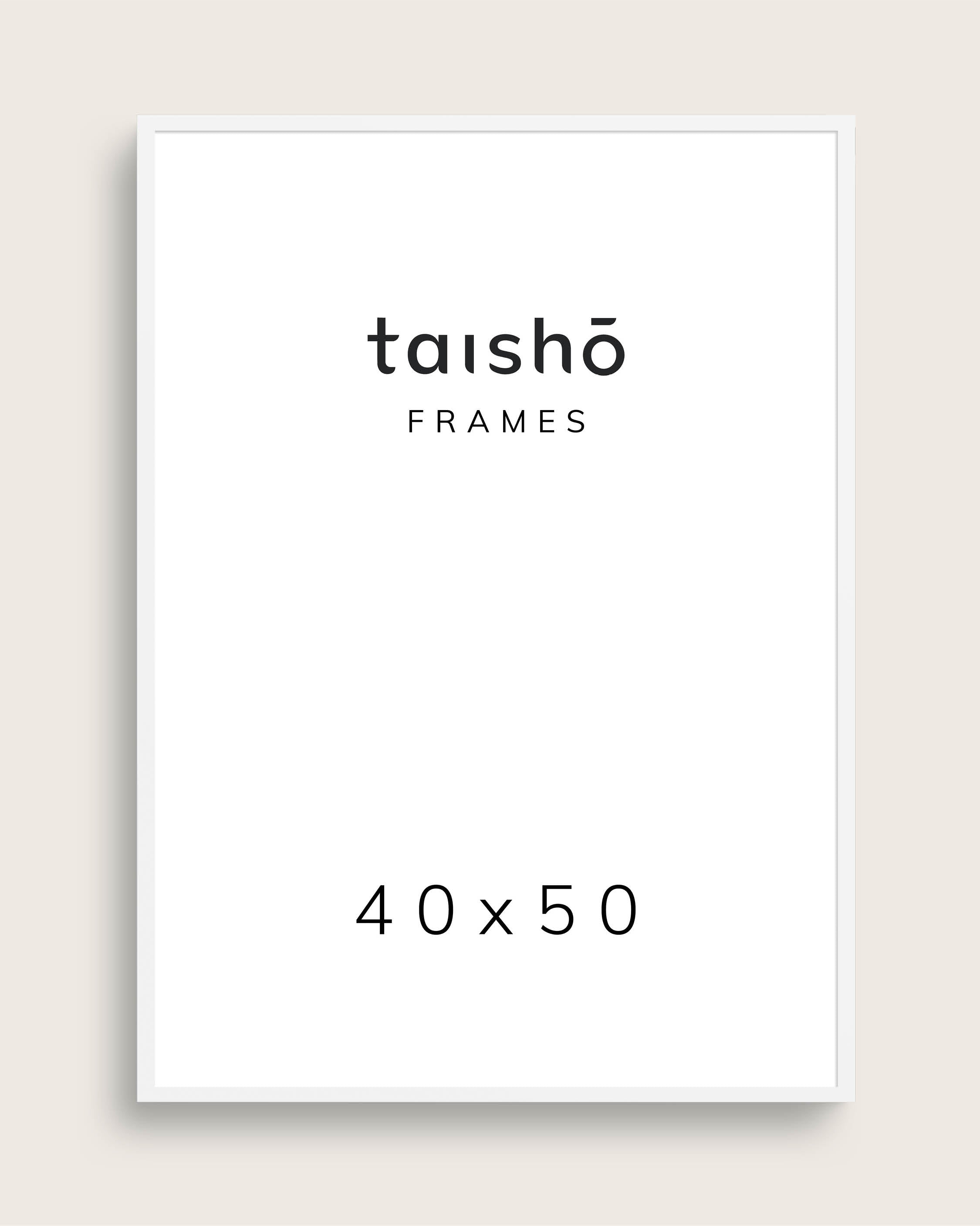 Hvid ramme Plakatramme ægte glas | taishō
