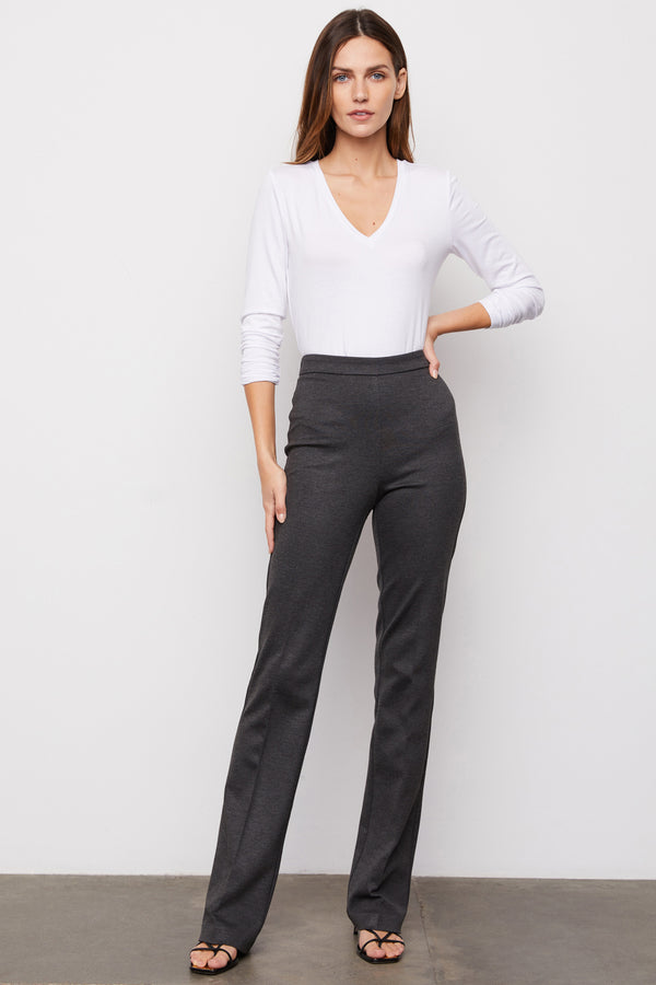 Paige Knit Trouser in Anthracite