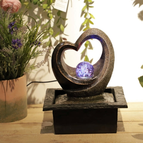 Heart Shaped Tabletop Fountain