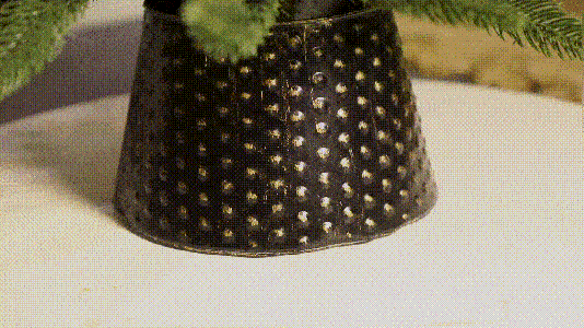 3' Ferrisland® Black Caviar Artificial Christmas Tree Prelit