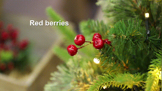 Pine Cones Red Berries for Christmas Decor