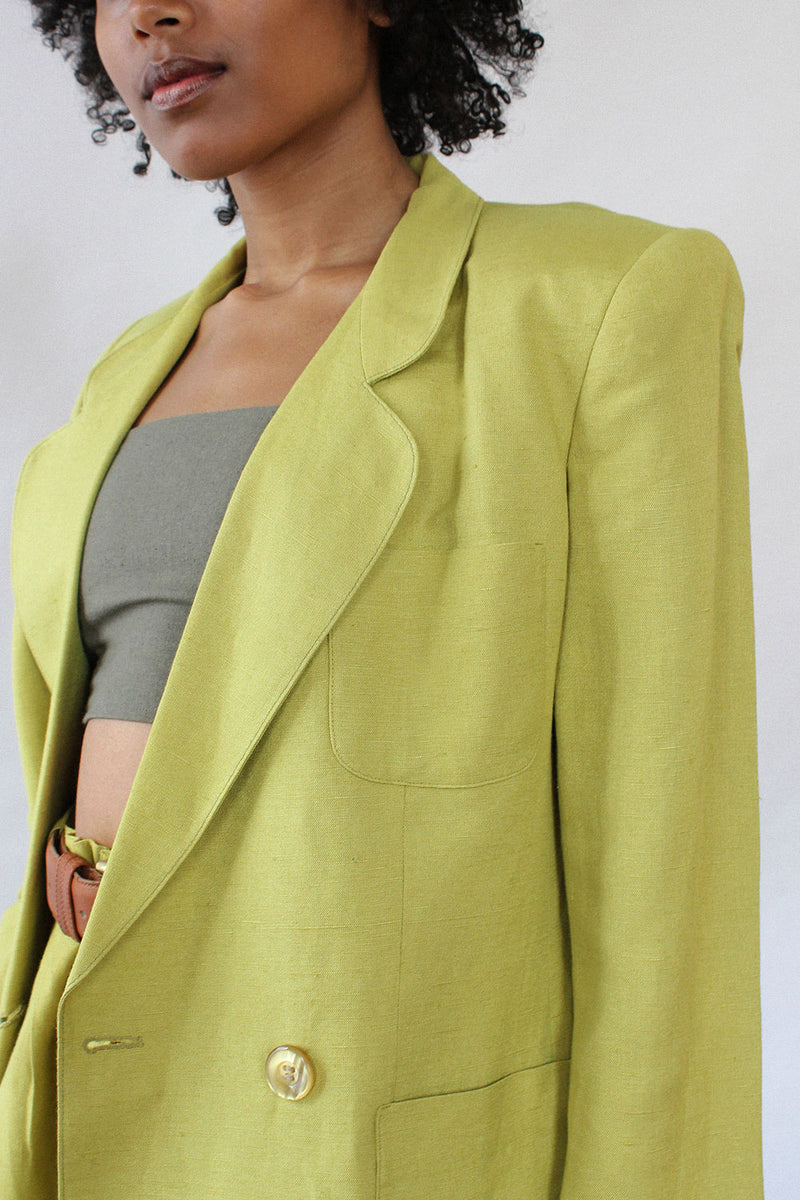 Chartreuse Shorts Suit S/M