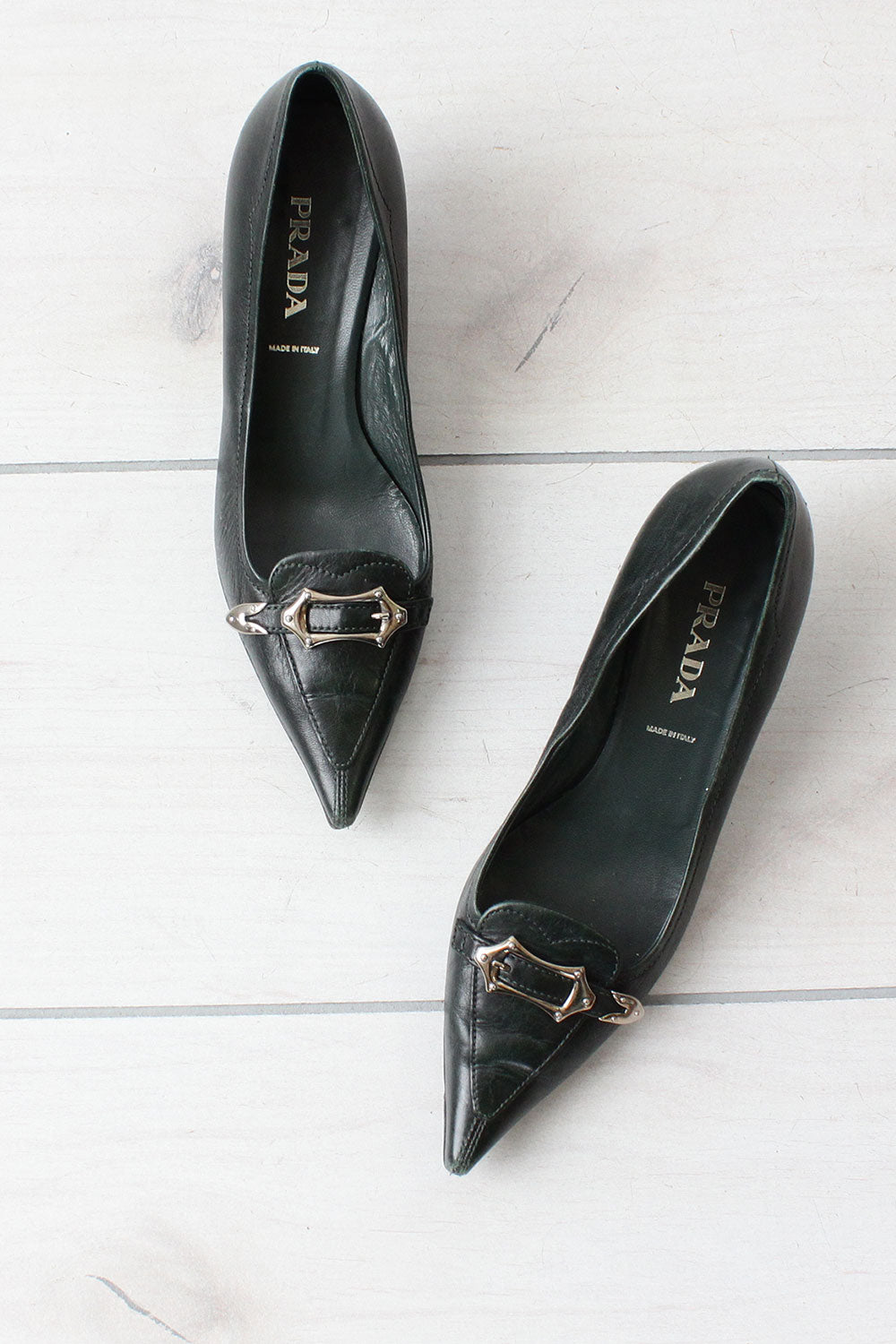 prada kitten heel shoes